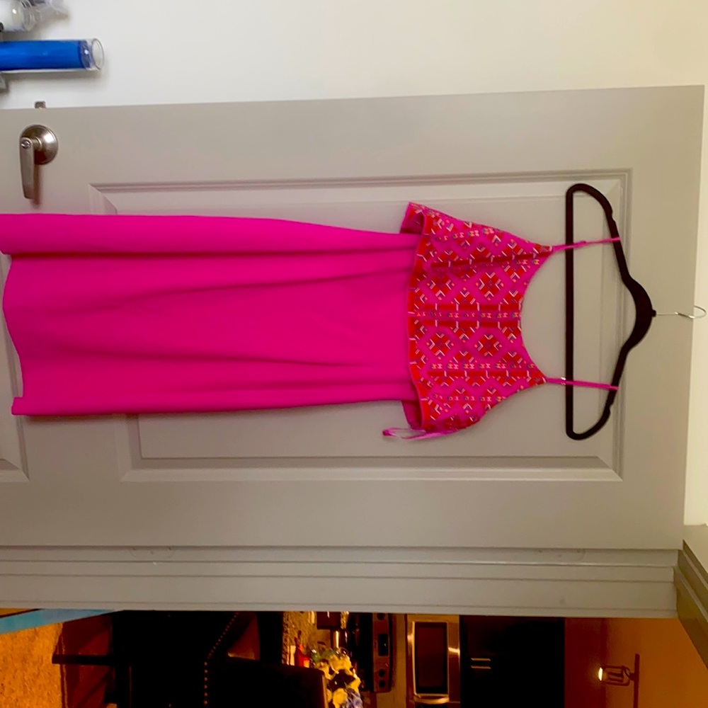 Pink spaghetti strap dress
